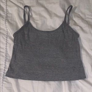 Topshop Tops - Grey crop top Topshop Tops - Grey crop top
